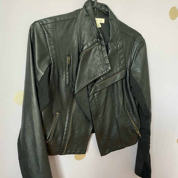 ❌SOLD❌ Silence and Noise Pleather Jacket - Picture 4 of 5
